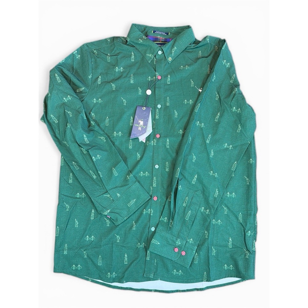 William Murray Golf‎ Shirt, Men's LG, Long Sleeved, Vented Armpits